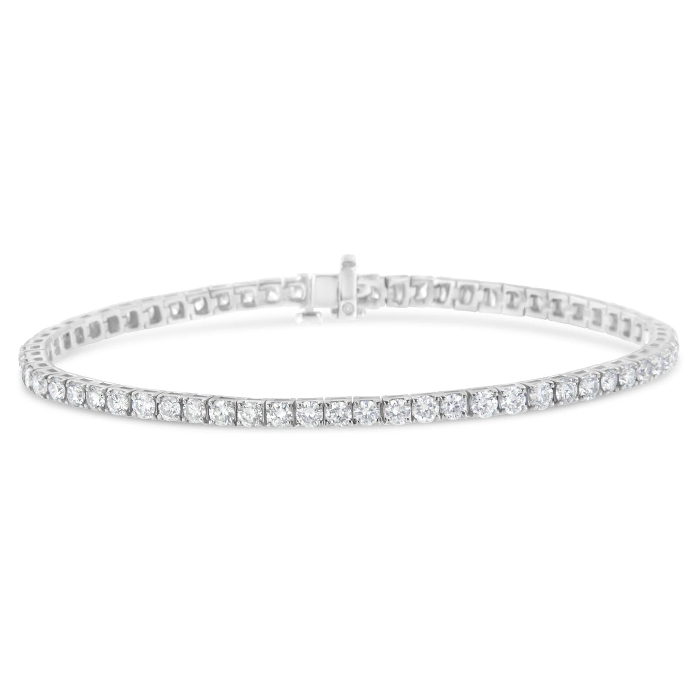 14K White Gold 7” Tennis Bracelet