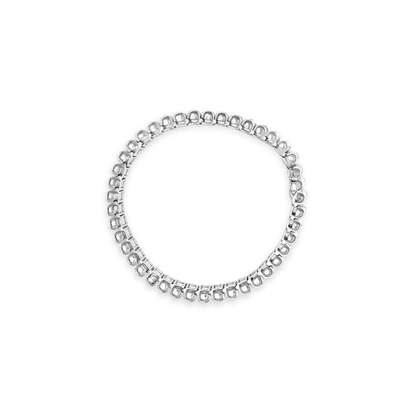 14K Gold Princess Cut Diamond Tennis Bracelet