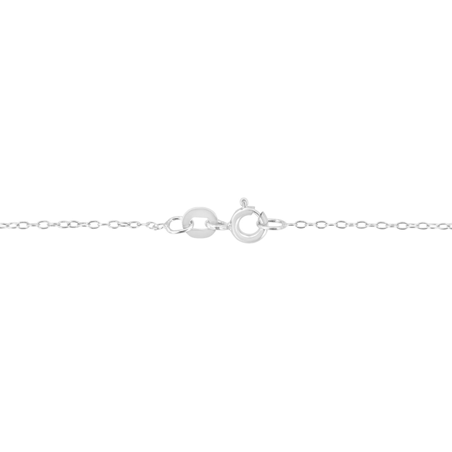 Sterling Silver Diamond Heart Halo Pendant Necklace, 18 inches