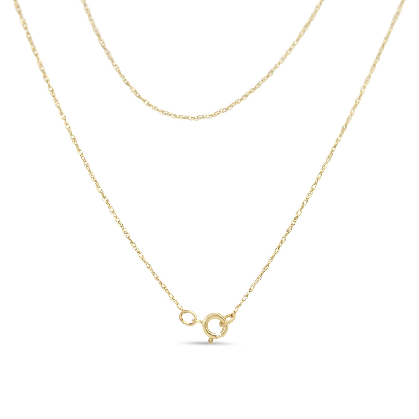 14K Yellow Gold Plated Sterling Silver Diamond Heart Pendant Necklace