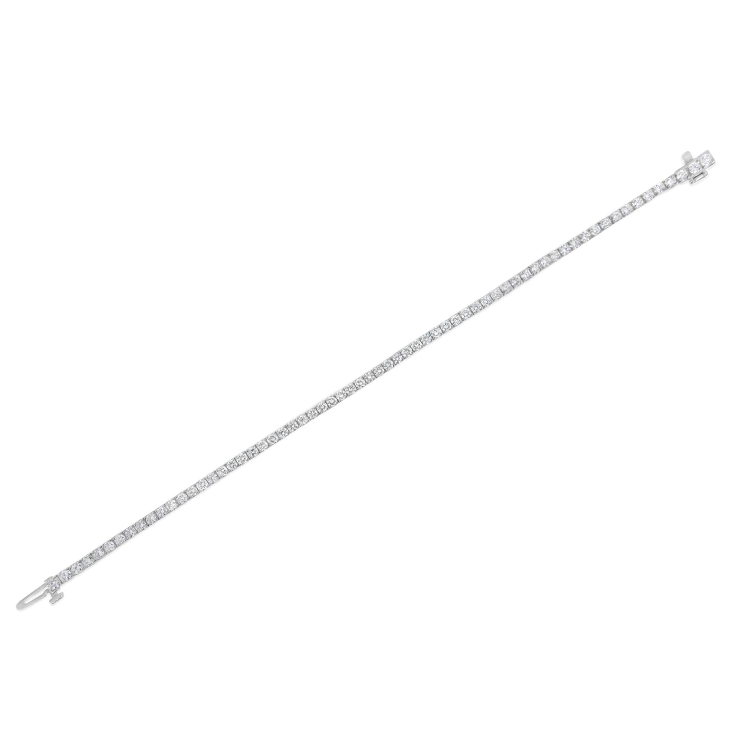 14K White Gold 7” Tennis Bracelet
