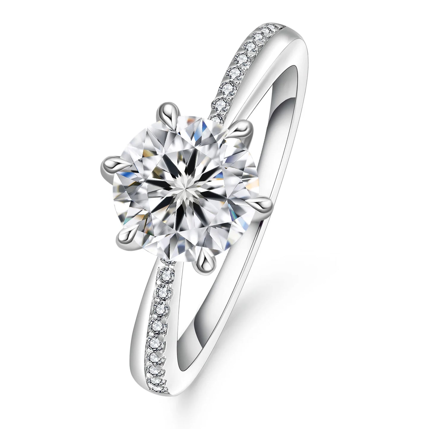 18K Gold IGI Certified 2.0ct 1.0ct Lab Diamond Ring Custom Lab Grown Diamond