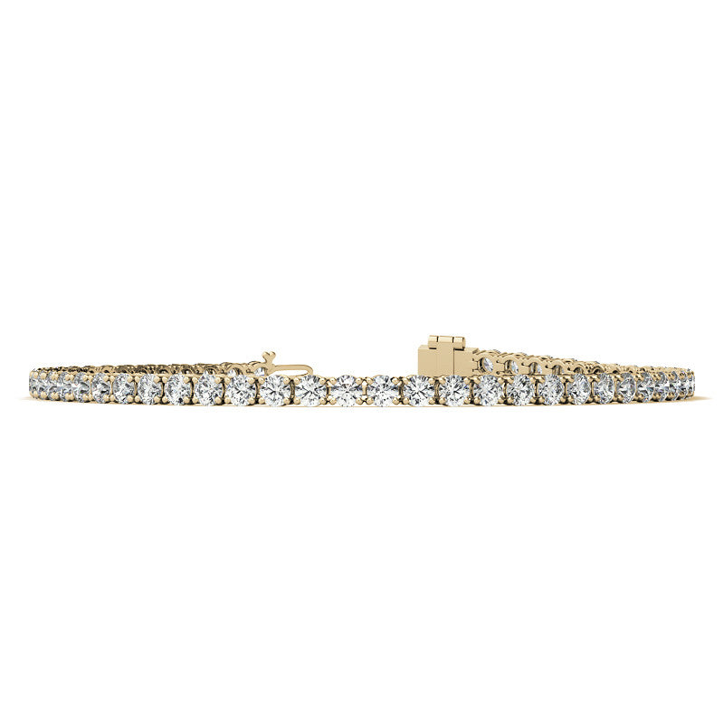 6.00 CTW AGI Certified Lab-Grown Diamond Tennis Bracelet in 14K Gold