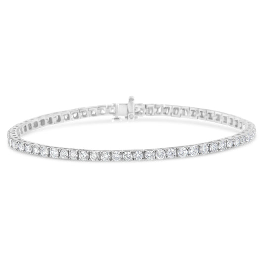 14K White Gold 7” Tennis Bracelet