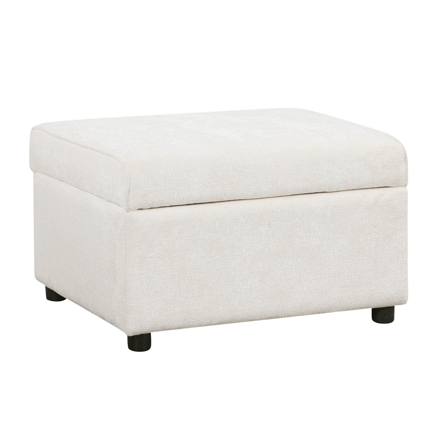 Sectional Sofa Bed with Storage Ottoman and Pillows
