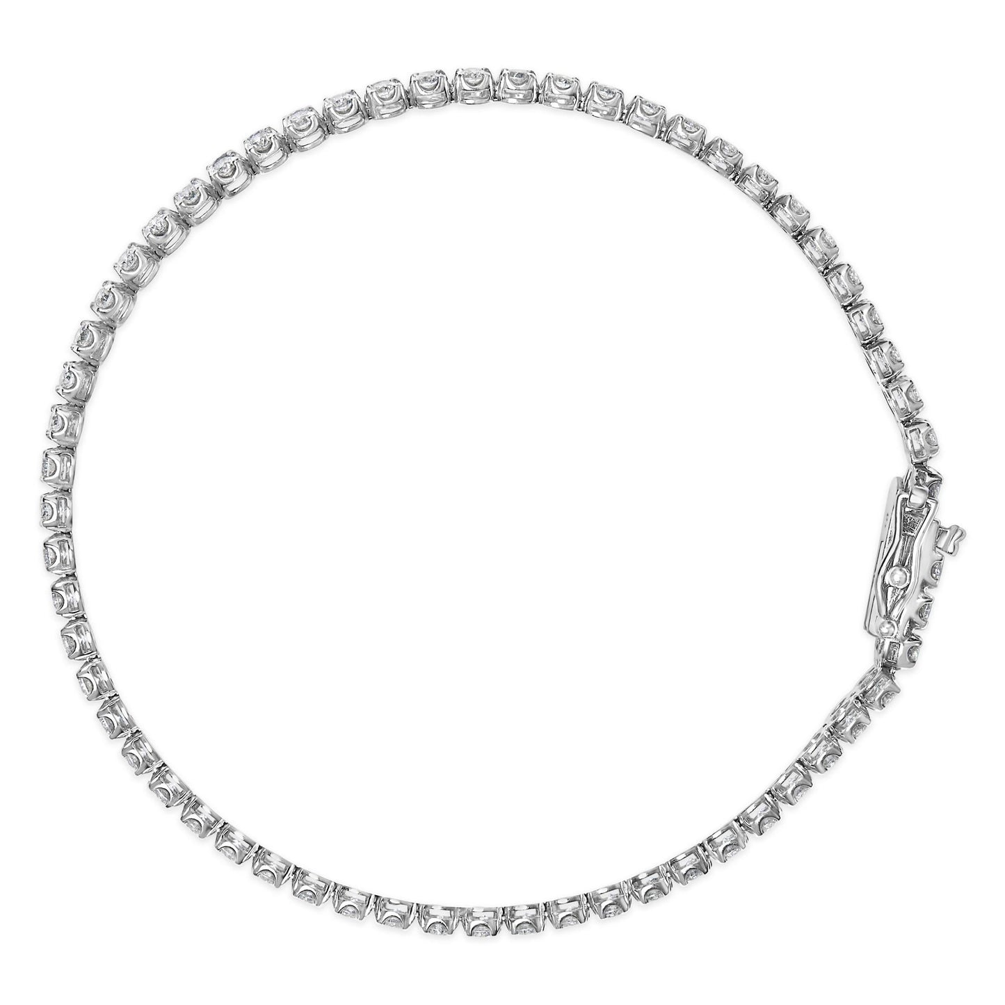18K White Gold Diamond Tennis Bracelet (5.3 Cttw, G-H Color, VS1-VS2 Clarity)