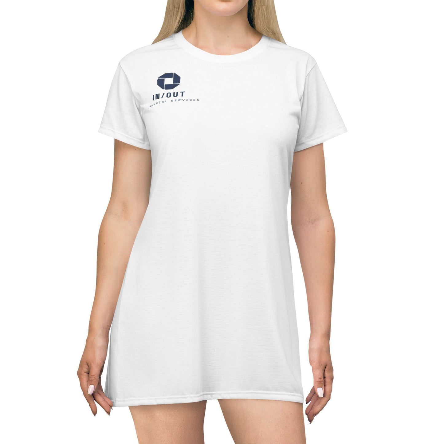 In/Out Financial Services T-Shirt Dress - Casual & Comfortable Wear