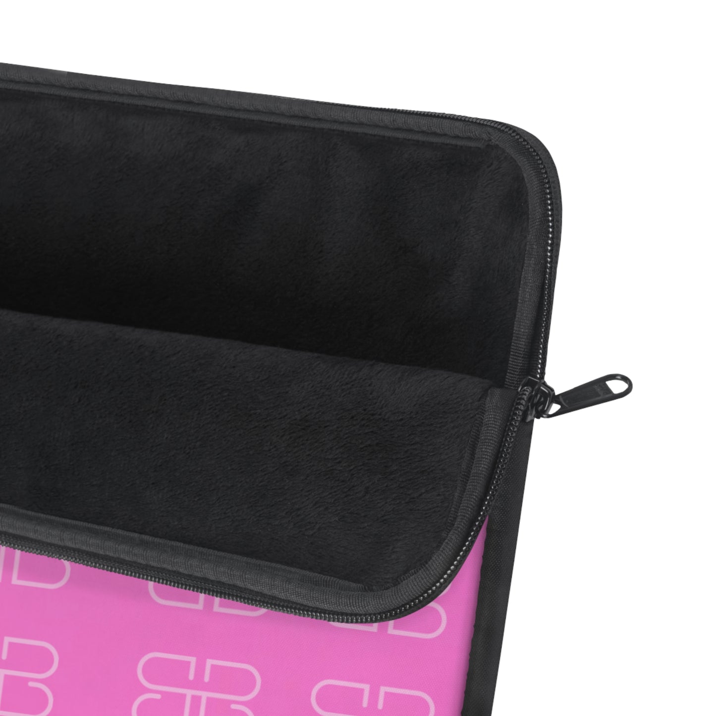 Stylish Pink Laptop Sleeve with BB Logo - Trendy Computer Case for Professionals and Students