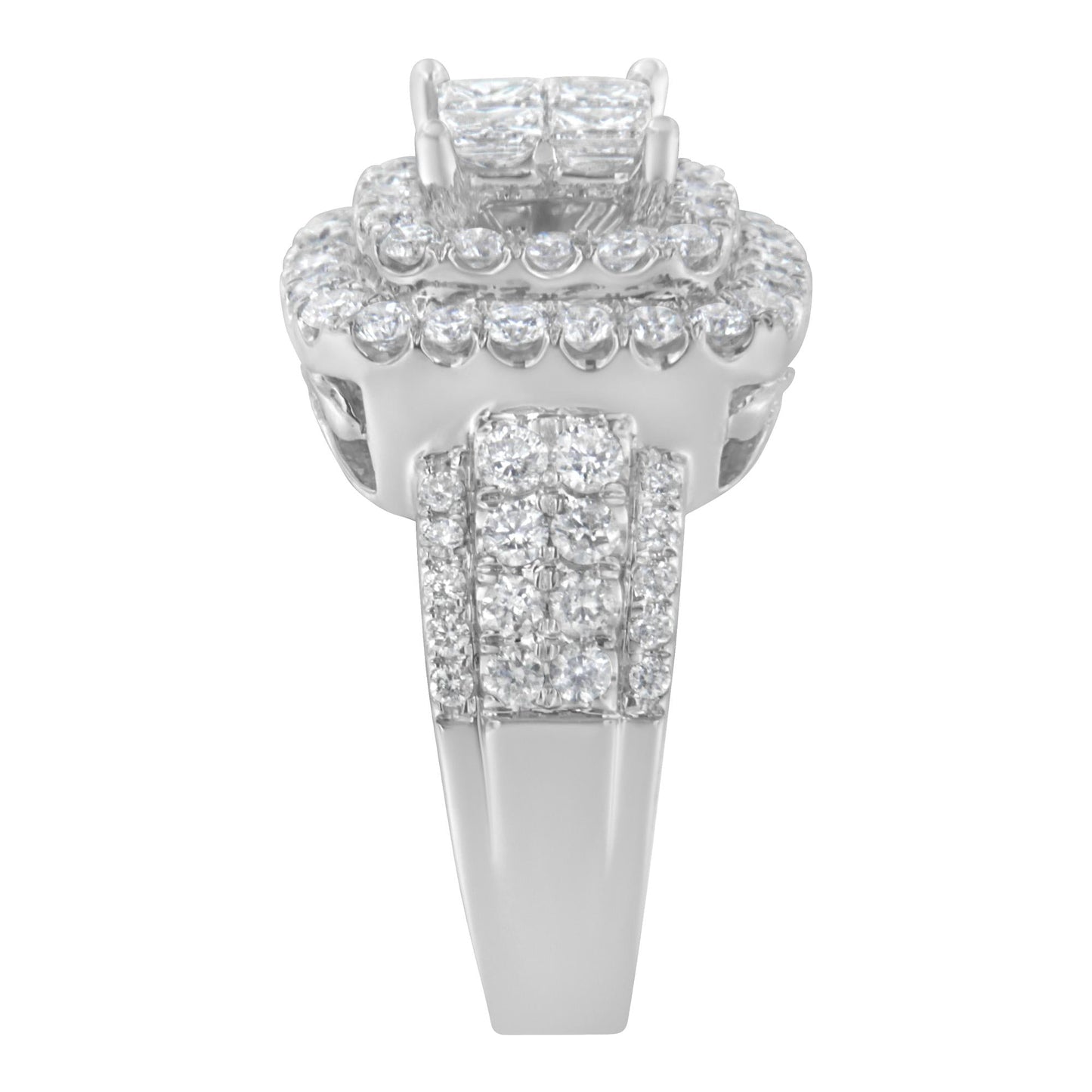 14KT White Gold Diamond Ring (2 1/4 Cttw, H-I Color, SI1-SI2 Clarity)