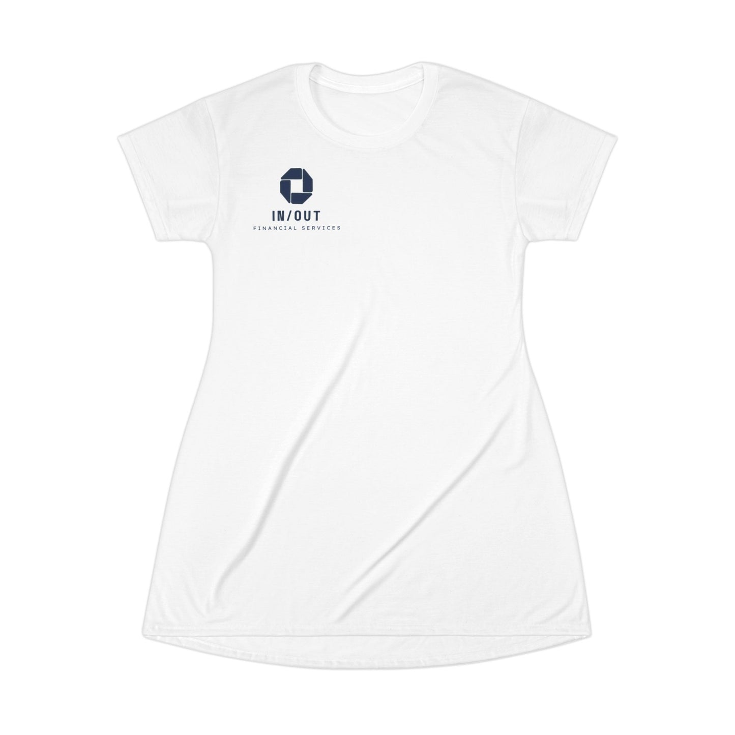 In/Out Financial Services T-Shirt Dress - Casual & Comfortable Wear