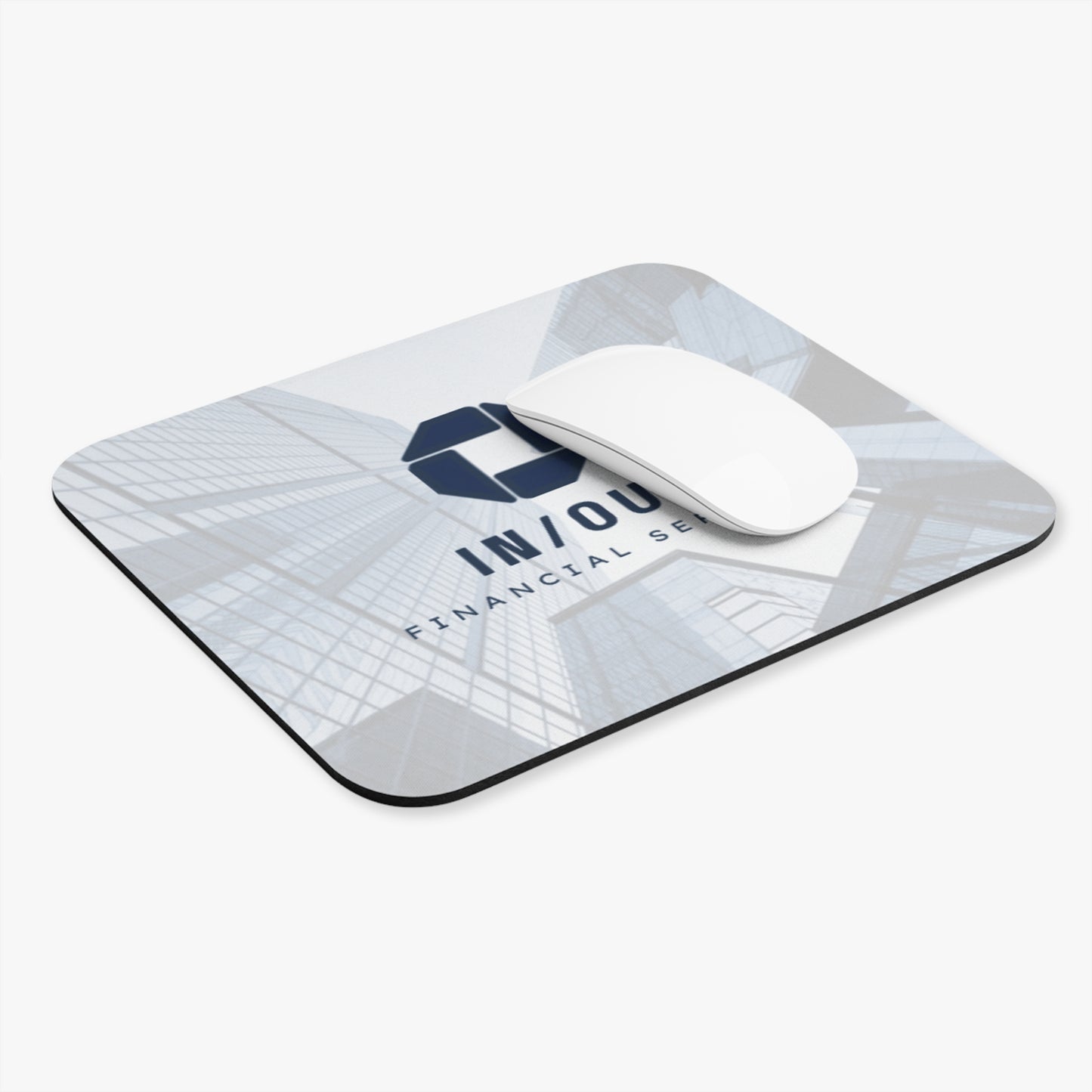 Modern In/Out Financial Services Mouse Pad - Sleek Rectangle Design for Office & Home