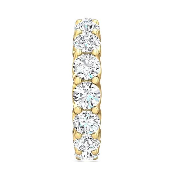 AGI Certified 4.00 CTW Lab-Grown Diamond Eternity Band Ring, G/vs Clarity, U-Prong Setting