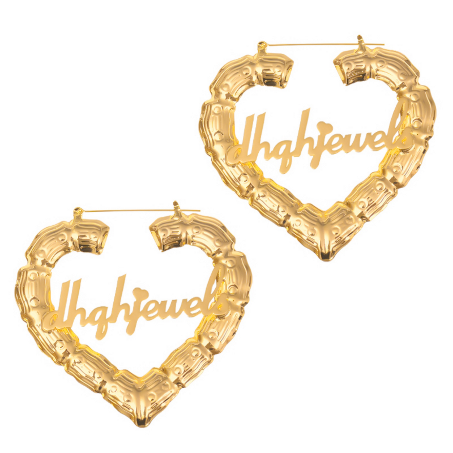 Custom Heart Stainless Earrings