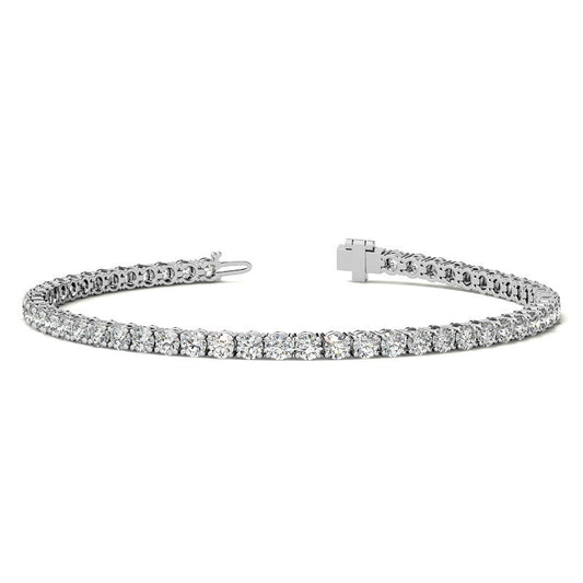 6.00 CTW AGI Certified Lab-Grown Diamond Tennis Bracelet in 14K Gold