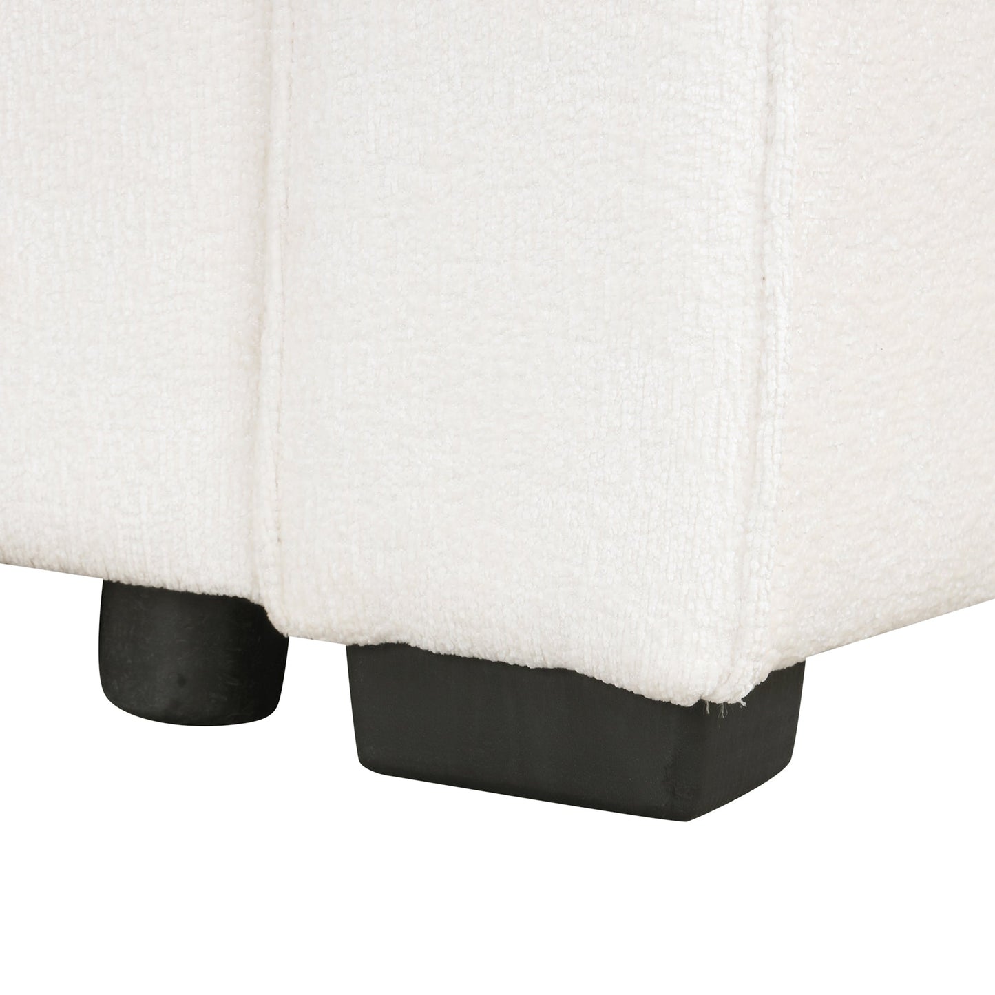 Sectional Sofa Bed with Storage Ottoman and Pillows